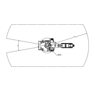 Xử lý Cánh tay rô bốt 6 trục Trung Quốc TKB1600-12KG-1410mm làm rô bốt đa năng