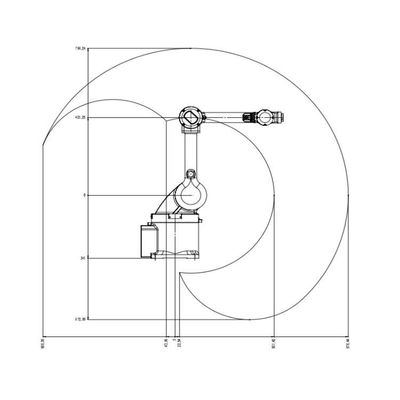 Robot công nghiệp 6 trục Trung Quốc TKB800-6kg-876mm để tải robot phổ thông