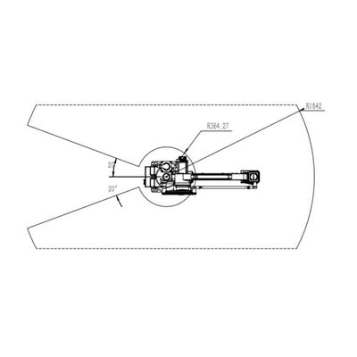 Cánh tay rô bốt 6 trục TKB460-30kg-1840mm Phát hiện chính xác như rô bốt công nghiệp