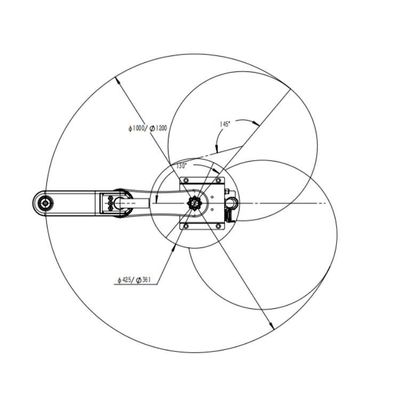 Cánh tay robot công nghiệp 6 trục STW030-3KG-500 / 600mm Gắn bàn phím Robot Scara