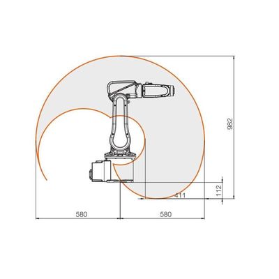 Robot công nghiệp nhỏ IRB 120 với 6 trục Industrial Robotic Arm For Cnc Assembly Robot