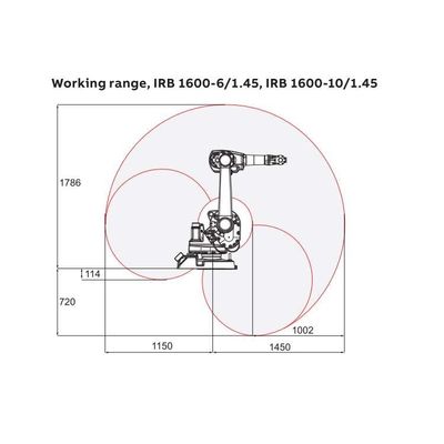 Robot đóng gói IRB 1600-10 / 1.45 Robot công nghiệp cánh tay công nghiệp 6 trục