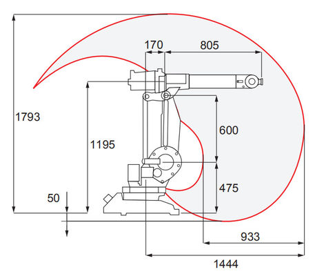 Robot công nghiệp ABB IRB 1410 với cánh tay robot công nghiệp 6 trục với máy hàn Panasonic tự động