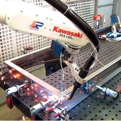 Robot hàn tự động RA010N 6 trục với máy hàn hồ quang làm robot hàn
