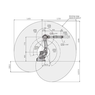 Robot hàn cánh tay 6 trục RA020N với CNGBS hàn định vị như các thiết bị hàn khác