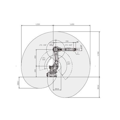Kawasaki RS010N 6 trục cánh tay robot với CNGBS hàn định vị cho robot hàn
