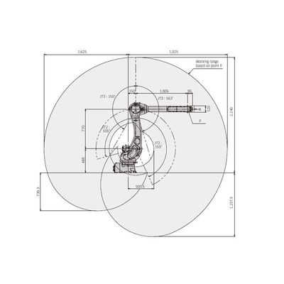 6 trục cánh tay robot công nghiệp RS010L với tay cầm CNGBS để xử lý tự động hóa như robot công nghiệp