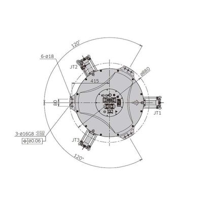 Lắp ráp cánh tay rô bốt YF003N Tải trọng 3kg cho rô bốt lắp ráp rô bốt Delta 4 trục