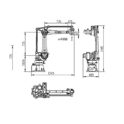 Cánh tay robot công nghiệp Cobot SF25-K1760 Trọng tải 25kg để xử lý robot