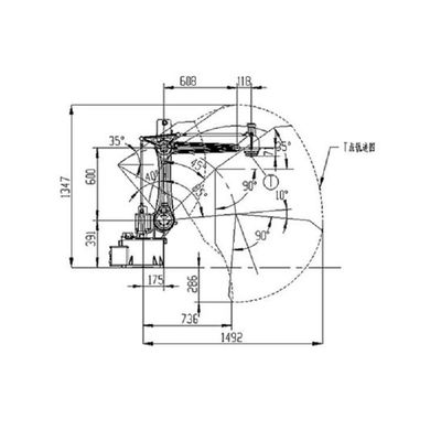 Cánh tay rô bốt công nghiệp 4 trục SF8-K1492 Xử lý xếp dỡ rô bốt công nghiệp
