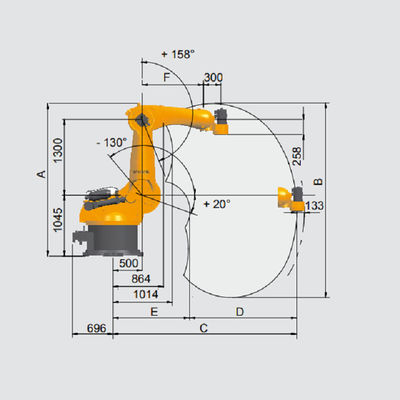 Kuka KR 470 PA Robot Palletizing Cánh tay Robot 6 trục với trọng tải 470kg Cánh tay Robot Palletizing