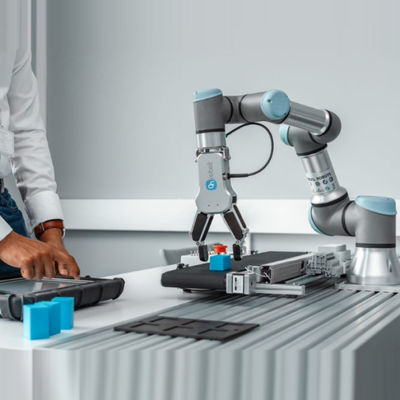 Cánh tay robot hàn Cobot UR10e với mỏ hàn Cánh tay robot đa năng cho máy hàn 6 trục