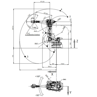 Bộ điều khiển NJ-60-2.2 với trọng tải 60kg làm cánh tay robot 6 trục cho thiết bị xử lý vật liệu