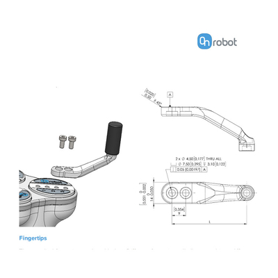 ONrobot Ba ngón tay gắp thích ứng 3FG15 điện cho ABB KUKA Robot