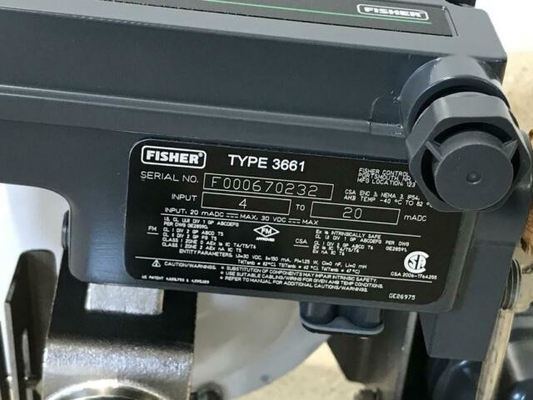 Bộ định vị van Fisher 3660 3661 Gắn trên bộ truyền động 1250 1250R 3024S và GX