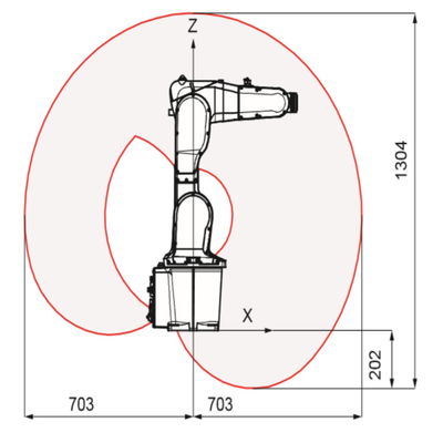 KR 500 R2830 Hàn Cánh tay robot KUKA với tải trọng định mức 500 Kg Đuốc hàn
