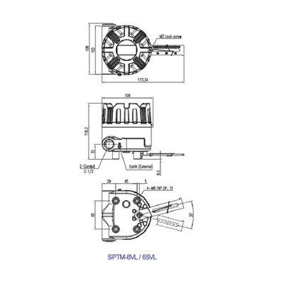 Phụ kiện van điều khiển SPTM-V6 Bộ phát định vị thông minh Bộ phận khí nén
