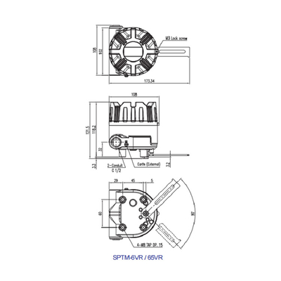 Phụ kiện van điều khiển SPTM-V6 Bộ phát định vị thông minh Bộ phận khí nén