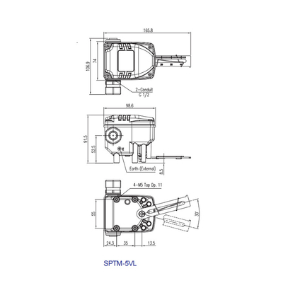 Bộ phận phát khí nén của van điều khiển điện thông minh SPTM-5V