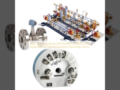 Thiết bị chuyển mạch van với Đồng hồ đo lưu lượng Vortex Rosemount 8800 và cảm biến Máy phát nhiệt độ 644